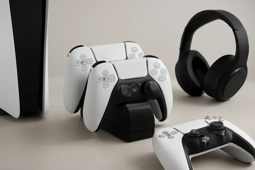 Editorial photograph related to PS5 controller charging dock recommendations
