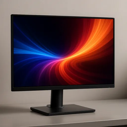 Generic editorial photograph of a gaming monitor on a desk, not the exact linked listing